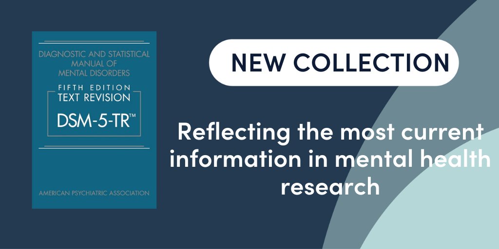 The latest from the Diagnostic and Statistical Manual of Mental Disorders is now available at #ANZCALibrary!

Keep your #MentalHealth knowledge up-to-date with our latest collection, including 5 #DSM5 texts. Available on our #PainMedicine basics guide: bit.ly/3BM0aH3