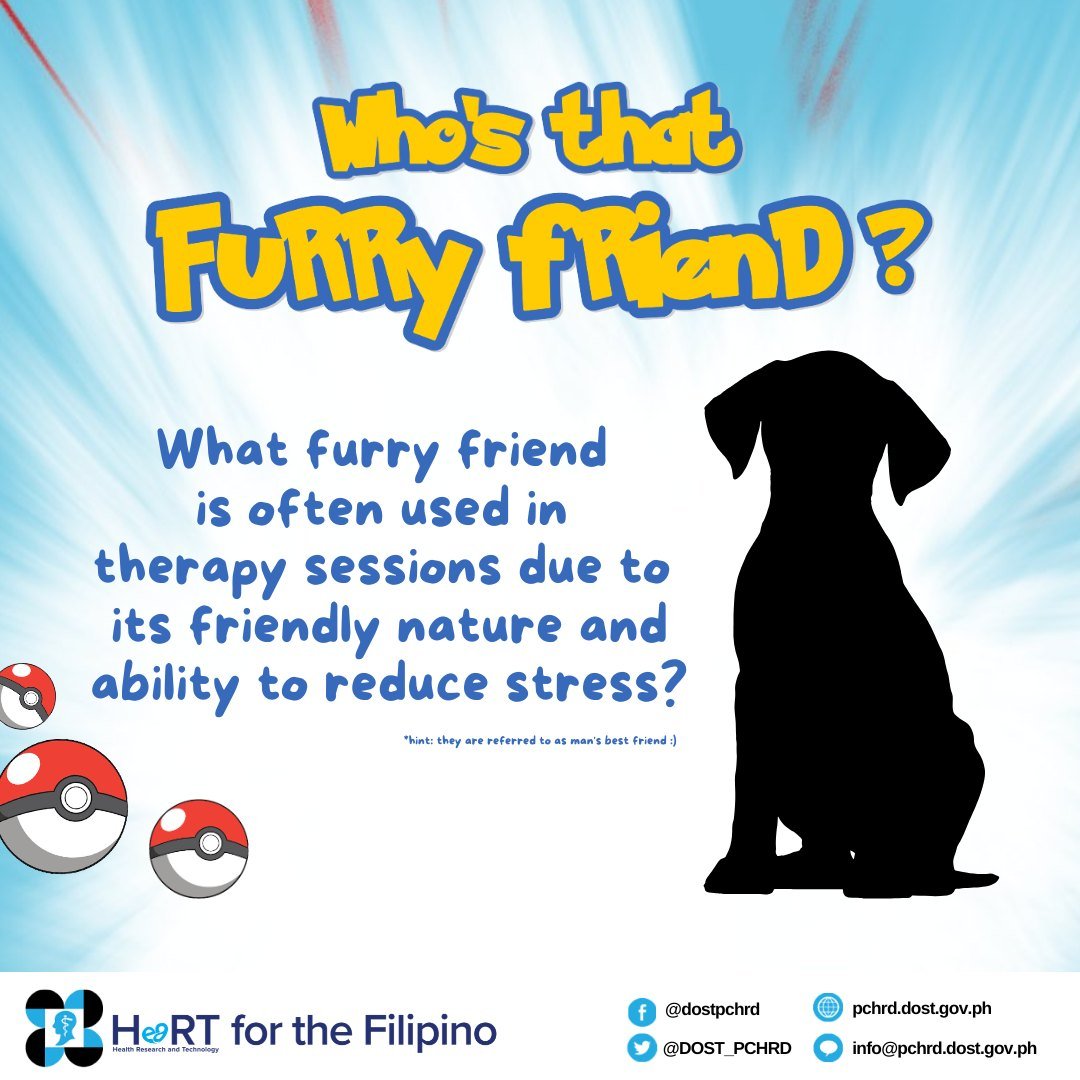 The DOST-PCHRD, under its Brain and Mental Health R&amp;D program, supports the Project PAATTS: Pioneering animal-assisted Therapy for female adolescent Trauma Survivors in the Philippines.