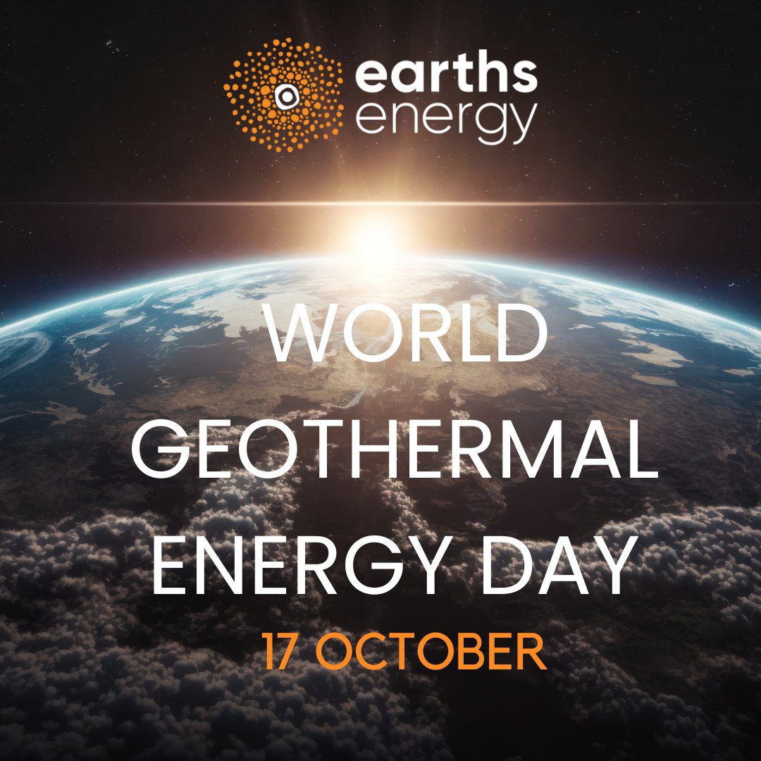 EarthsEnergyASX's tweet photo. 🌍 On World Geothermal Energy Day, we celebrate the immense potential of geothermal power as a renewable and sustainable energy source. 

Geothermal energy provides reliable 24/7 baseload power, making it a key player in reducing carbon emissions and advancing the energy transition. 
From powering homes and industries to supporting innovative applications like cooling data centres, geothermal energy offers unmatched efficiency, cost savings, and environmental benefits. ♨️ 

The journey toward cleaner, greener energy solutions is well underway, and geothermal is at the heart of it. 🌱

Let’s harness the earth’s energy to power a more sustainable future together. ♻️
 
#WorldGeothermalEnergyDay #GeothermalEnergy #RenewableEnergy #CleanEnergy #SustainablePower #EnergyTransition #GreenFuture #BaseloadPower #DataCentres #Geothermal #EE1