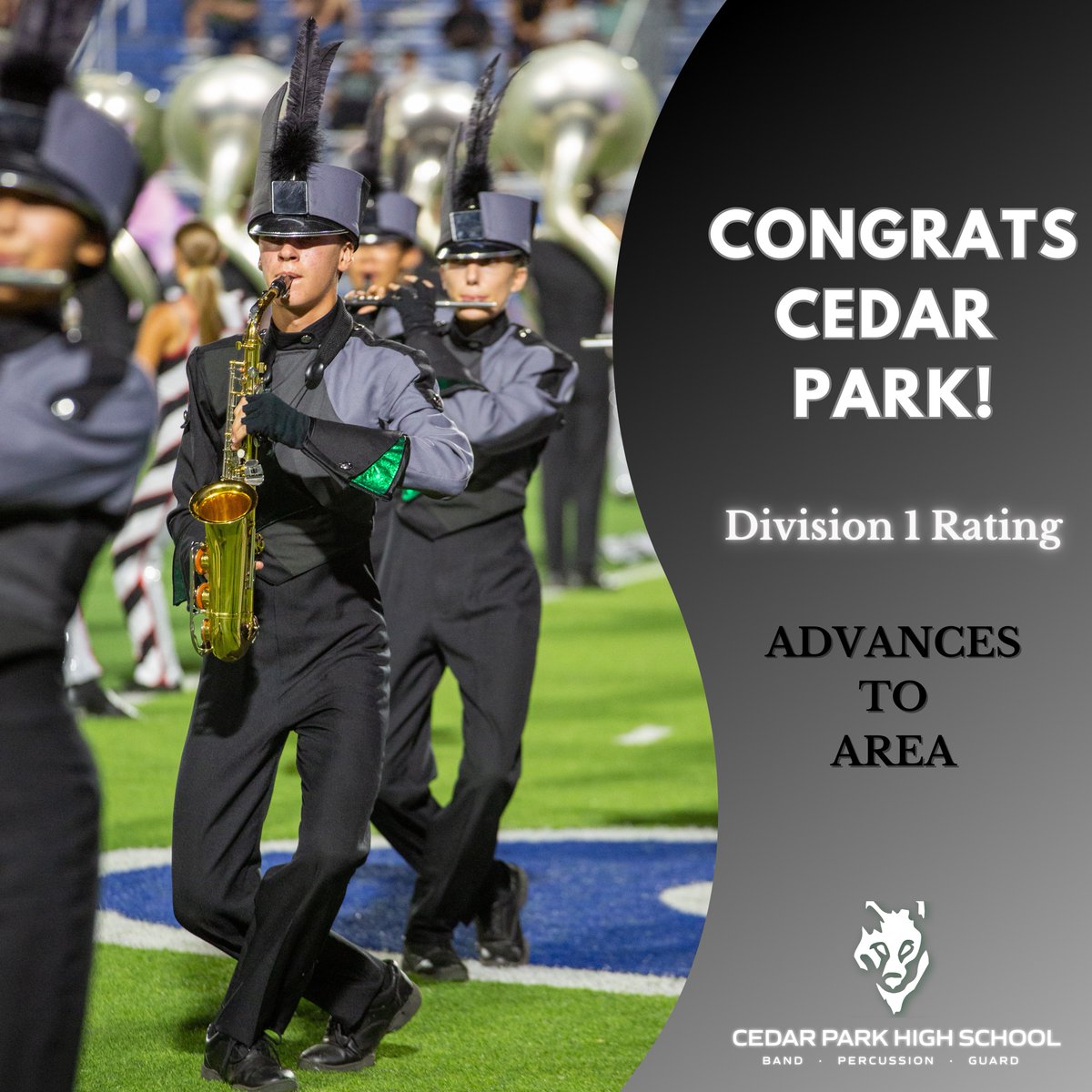 Congratulations Timberwolf Band on a fantastic UIL 5A Region 32 performance!! Our next competition will be UIL Area H on October 26th.