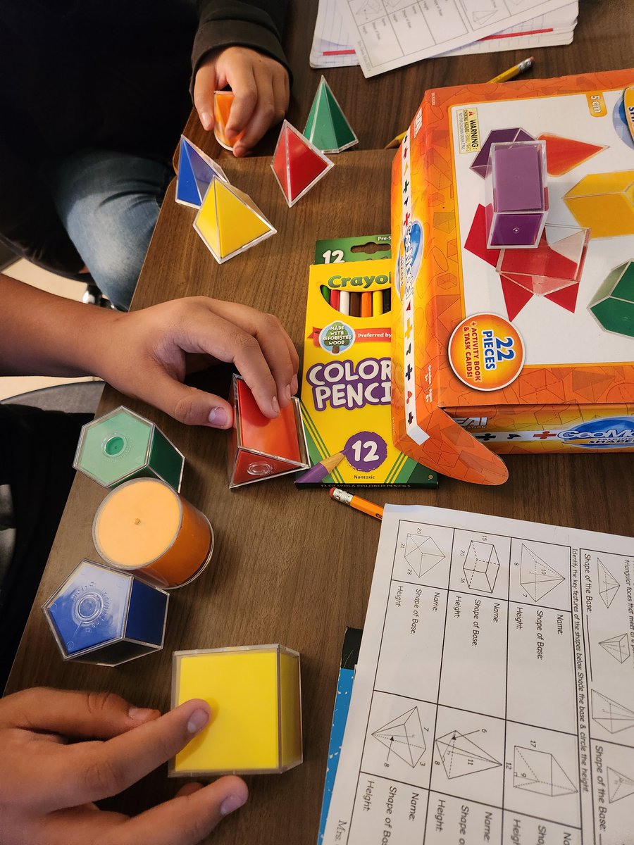 Naomi Cloud (@naomicloud3) on Twitter photo We explored 3D shapes this week, focusing on characteristics of prisms and pyramids to be able to calculate volume. From rectangular prisms to triangular pyramids, they're becoming masters of geometry! #MathRocks
<a href="/NISDJones/">Jones Middle School</a>
<a href="/nisdmsmath/">@NISDMSMath</a> We explored 3D shapes this week, focusing on characteristics of prisms and pyramids to be able to calculate volume. From rectangular prisms to triangular pyramids, they're becoming masters of geometry! #MathRocks
<a href="/NISDJones/">Jones Middle School</a>
<a href="/nisdmsmath/">@NISDMSMath</a>