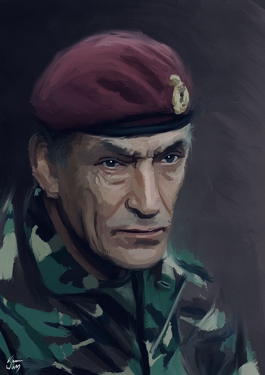 Since the announcement the other night I got to work on a portrait straight away of the General Sir Michael David Jackson, GCB, CBE, DSO, DL straight away as a tribute.
RIP Sir <a href="/ARRC_ComdSM/">ARRC Comd Sgt Maj</a> #GeneralMikeJackson <a href="/TheParachuteReg/">TheParachuteRegiment</a> #BritishArmyOfficer #RIP