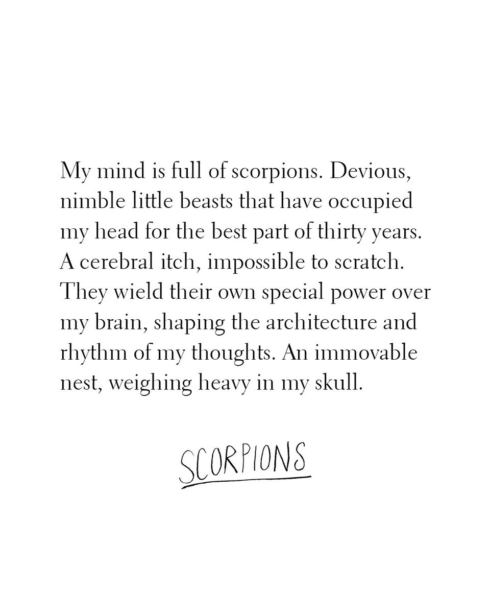 Tuppence Middleton (@tuppence) on Twitter photo Excited to announce that my book SCORPIONS will be published 27th February 2025, available in hardback, ebook & audiobook! Love, sweat & fears have gone into this little story, a journey through my life with OCD. Pre-order through link in bio! <a href="/PenguinUKBooks/">Penguin Books UK</a> <a href="/EburyPublishing/">Ebury Publishing</a> Excited to announce that my book SCORPIONS will be published 27th February 2025, available in hardback, ebook & audiobook! Love, sweat & fears have gone into this little story, a journey through my life with OCD. Pre-order through link in bio! <a href="/PenguinUKBooks/">Penguin Books UK</a> <a href="/EburyPublishing/">Ebury Publishing</a>