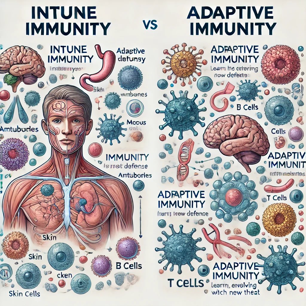mkoglu76's tweet image. Peki, bağışıklık sistemi iki temel yapıdan oluşur: doğuştan gelen bağışıklık ve edinilmiş bağışıklık. Doğuştan gelen bağışıklık, vücudun ilk savunma hattıdır ve sabit bir yapıya sahiptir. Bu sistemi pekiştirmek mümkün değildir. #DoğuştanBağışıklık