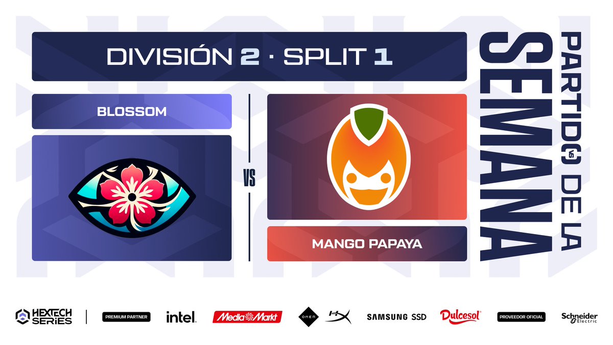 Circuito Tormenta (@somoslatormenta) on Twitter photo ¡Este es el partido de la semana de las #HextechSeriesWR!
El domingo a las 20:00h se enfrentarán:
⚡<a href="/blossom_WR/">BlossomEsports</a> vs <a href="/Mango_Esports_/">Mango Esports</a> Papaya
Podéis ver todos los partidos en:
➡️circuitotormenta.riotgames.com/landing/hextec… ¡Este es el partido de la semana de las #HextechSeriesWR!
El domingo a las 20:00h se enfrentarán:
⚡<a href="/blossom_WR/">BlossomEsports</a> vs <a href="/Mango_Esports_/">Mango Esports</a> Papaya
Podéis ver todos los partidos en:
➡️circuitotormenta.riotgames.com/landing/hextec…