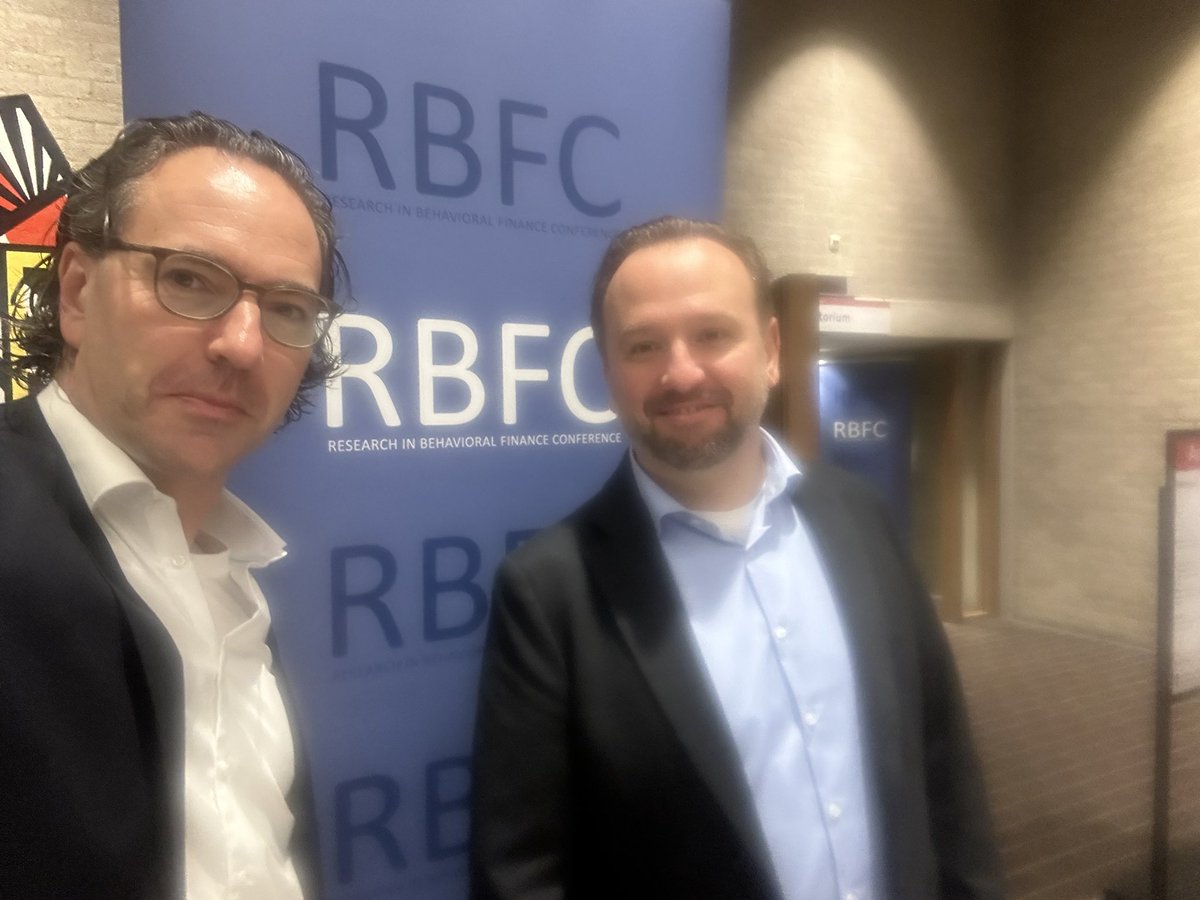 Remco Zwinkels (@remco_zwinkels) on Twitter photo We have just kicked off #RBFC2024 ! Great to have so many behavioral finance scholars together including Kelly Shue; <a href="/CameliaKuhnen/">Camelia Kuhnen🏳️🌈</a> , and <a href="/LaibsonDavid/">David Laibson</a>.
<a href="/VUamsterdam/">Vrije Universiteit Amsterdam (inactief)</a> <a href="/VU_SBE/">VU School of Business and Economics (inactief)</a> #finance #behavior We have just kicked off #RBFC2024 ! Great to have so many behavioral finance scholars together including Kelly Shue; <a href="/CameliaKuhnen/">Camelia Kuhnen🏳️🌈</a> , and <a href="/LaibsonDavid/">David Laibson</a>.
<a href="/VUamsterdam/">Vrije Universiteit Amsterdam (inactief)</a> <a href="/VU_SBE/">VU School of Business and Economics (inactief)</a> #finance #behavior
