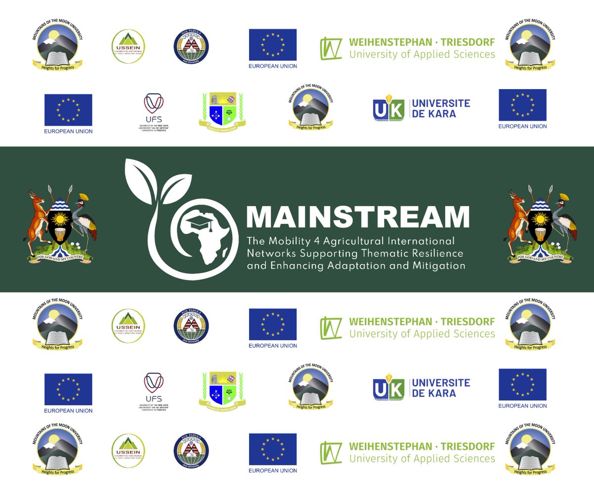 Pius Coxwell Achanga, PhD (@pius_achanga) on Twitter photo LAUNCH ALERT! <a href="/MMU_Uganda/">Mountains of the Moon University</a> MAINSTREAM project (EUR 1.785,780) unites 6 African universities & 1 from Germany for climate-resilient agriculture education. Learn more:mainstreamafrica.org #MAINSTREAMProject #Agriculture #ClimateAction LAUNCH ALERT! <a href="/MMU_Uganda/">Mountains of the Moon University</a> MAINSTREAM project (EUR 1.785,780) unites 6 African universities & 1 from Germany for climate-resilient agriculture education. Learn more:mainstreamafrica.org #MAINSTREAMProject #Agriculture #ClimateAction