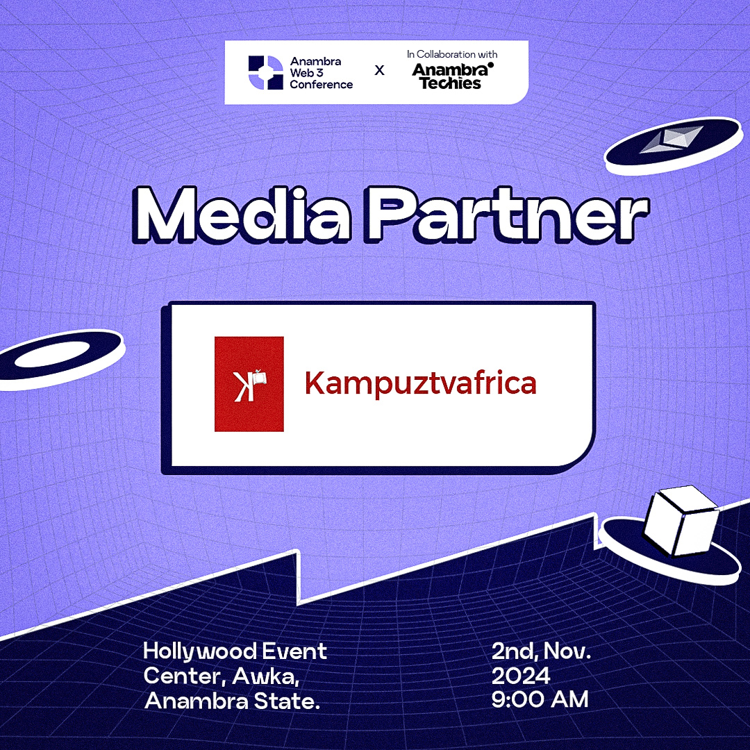 anambraweb3conf's tweet image. We’re excited to announce that @kampuztv  as our  media partner for the Anambra Web3 Conference 2024! 🎥

Get ready for exclusive coverage and in-depth stories 🚀🚀

📅 Date:2nd November 2024  
🔗 Register Now:
bit.ly/Anambraweb3con…

#AnambraWeb3 #Kampuztvafrica #Web3Nigeria