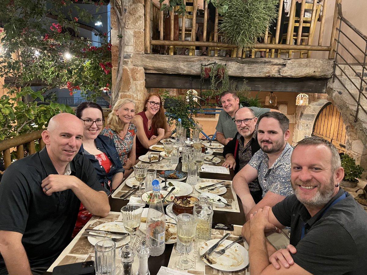 KendraRumbaugh's tweet photo. If you ever get the chance to go to the Aegean Conference on Model Hosts- do it! The science, food, views, and company are top tier! https://t.co/MJLQ23TxEF