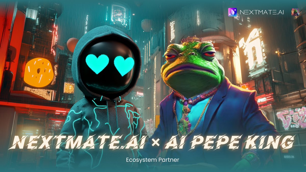 nextmate_ai's tweet image. 📢 Exciting Collaboration Alert! #NextmateAI X @AIPepeKing!🚀

🥳AI PEPE KING is the Polygon&apos;s largest AI Meme community!💥 Bringing AI-powered customer service, Web3 Know-All Bot, and AI price predictions for the top tokens. 👉🏻More to know: aipepeking.vip

🎉Get ready…