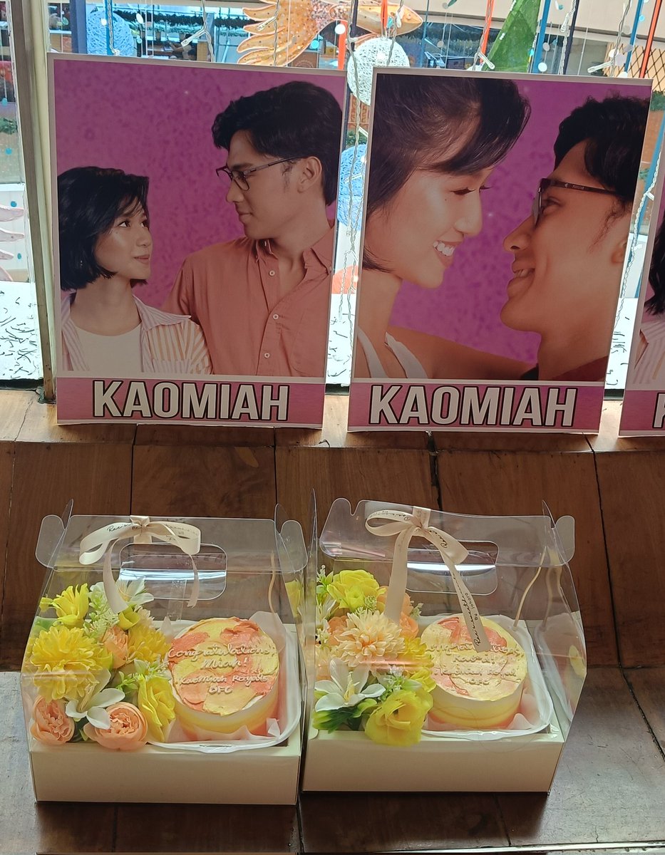 Very cutesy gift for #KaoMiah. Congratulations, Kaori and Miah! 🧡

KAOMIAH HALFMATES SCREENING 
#KaoMiah #Halfmates