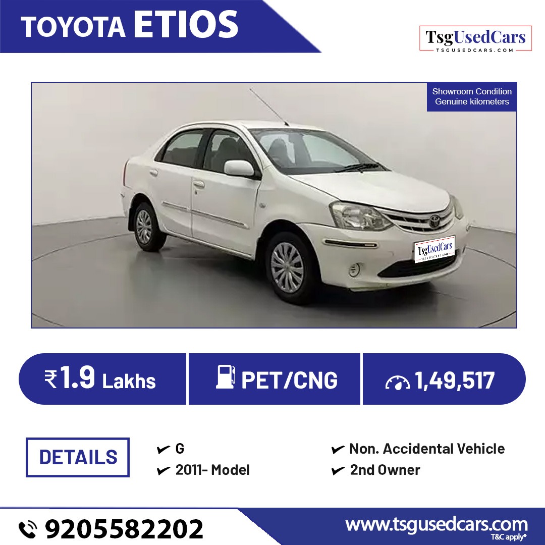 TsgUsedCars's tweet image. DRIVE HOME A TOYOTA ETIOS TODAY! 📷
Used 2011 model available at an unbeatable price! Hurry! Limited time offer!

Browse Our inventory now!

Click tapthe.link/TSGUsedCars or call +91-9205582202, 09311953658 for exclusive deals!

#ToyotaEtios #UsedCarSale #CarBazaar #BestDeals