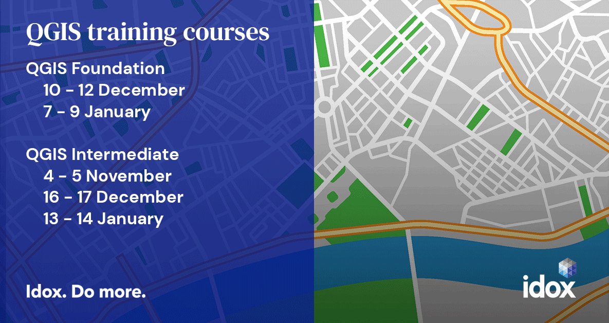 exegesis_Idox's tweet photo. No matter where you are, you can enhance your #GIS skills with our expert-led virtual training courses.
Join us for our #QGIS, #ArcGIS, and #MapInfo courses, designed to suit all experience levels.
For more information visit https://t.co/mSD0LyWezB
#geospatial #skillsdevelopment https://t.co/6TLCm4cLvF