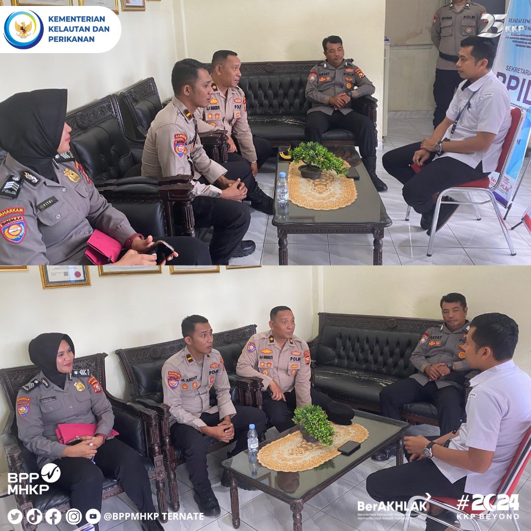 Ternate 17 Oktober 2024

Hai #sahabatbahari, BPPMHKP Ternate menerima kunjungan sambang dari Kabag Binopsnal Direktorat Pembinaan Masyarakat Polda Maluku Utara Bersama jajaran dalam rangka menjalin silaturahmi, membangun komunikasi mengenai keamanan dan ketertiban Masyarakat,