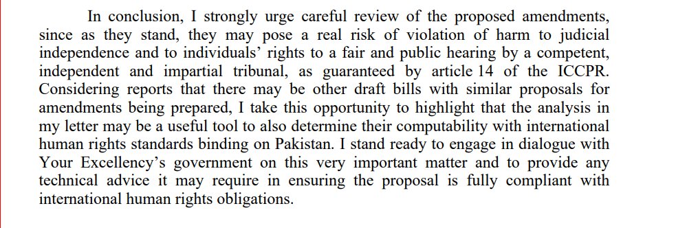 OPVoters's tweet image. 🚨 بریکنگ نیوز!

اقوام متحدہ نے پاکستان کی مجوزہ 26ویں ترمیم پر سنگین خدشات کا اظہار کیا ہے! اس  ترمیم سے عدلیہ کی آزادی اور انسانی حقوق، بشمول منصفانہ مقدمے کے حق کو خطرہ ہے  📜⚖️
@SRjudgeslawyers