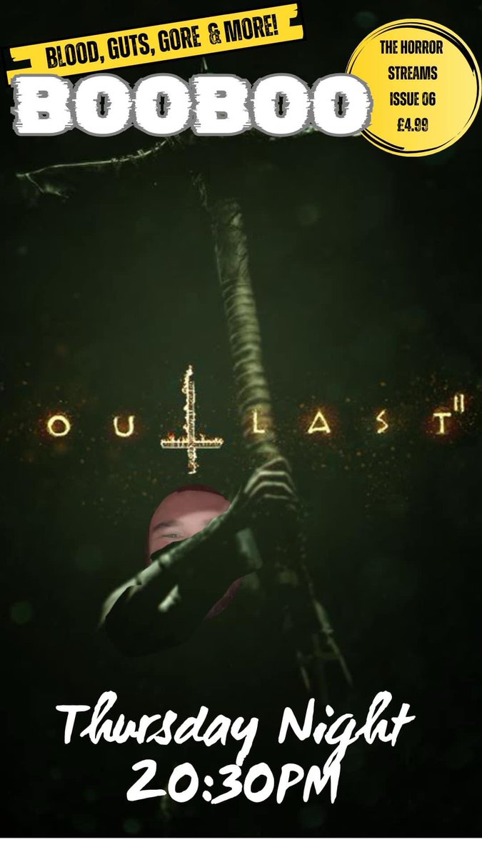 RemyBooBoo's tweet photo. ‼️ NEW STREAM ‼️

Tonight at 20:30 BST I will be playing some Outlast 2. If you like watching people crap their pants whilst playing horror games then you should defo check this stream out, and you can be following the link below! 

https://t.co/EKqdIOZsDL https://t.co/JeDEjJ8esY