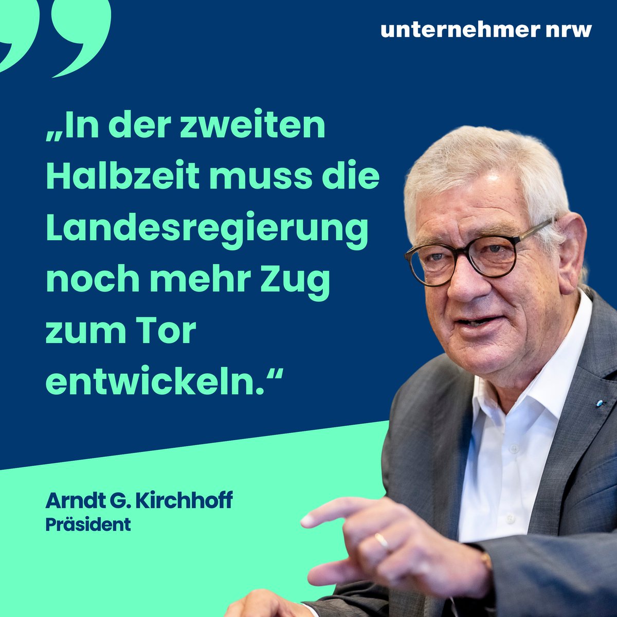 unternehmer_nrw's tweet photo. NRW-Unternehmensverbände legen Forderungspapier für 2. Hälfte der Legislaturperiode in NRW vor📢
👉 Grundsätzl. wirtschaftspolit. Kompass stimme.
👉„Oberste Priorität muss jetzt Stärkung der Wettbewerbsfähigkeit der Wirtschaft haben“, so Kirchhoff.
📝➡️ https://t.co/V8oZGX452i https://t.co/UbH8Vc6Vrm