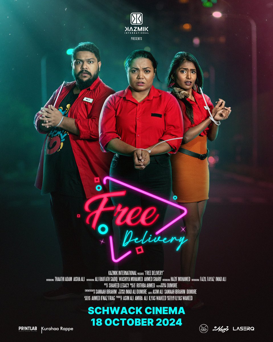 KazmikInt's tweet photo. FREE DELIVERY 
NOW SCREENING at 
SCHWACK CINEMA

GET YOUR TICKETS NOW 
@Cinema_mv https://t.co/S4AG9WYGVD