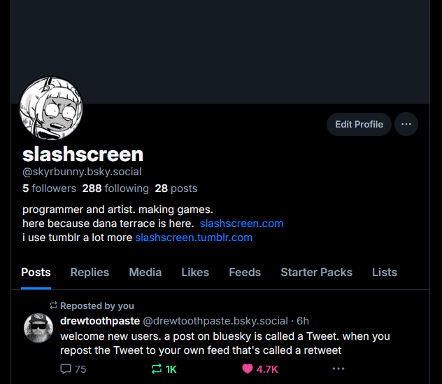 Slashscreen's tweet photo. still most active on tumblr but https://t.co/iK6fsopNtQ