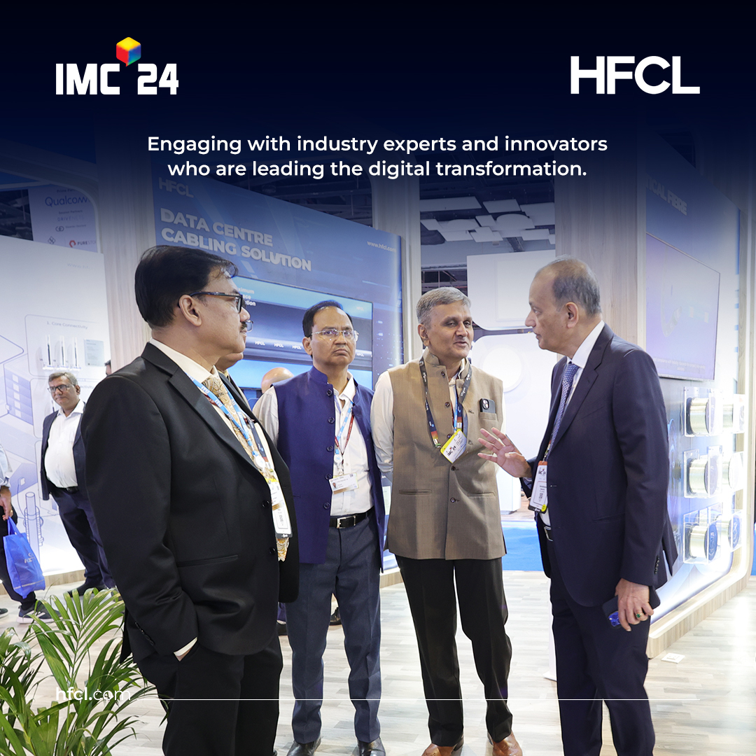 hfclg's tweet photo. Day 2 at IMC 2024 was nothing short of electrifying! From groundbreaking product launches to inspiring conversations, we showcased innovation at every turn. Sharing our vision for a connected future. Stay tuned for more exciting highlights.
#HFCL #HFCLatIMC #IMC2024 https://t.co/aIOIf2zA3h