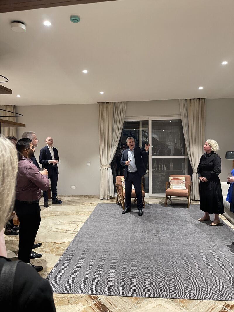Madhavi Shankar (@madhavi_shankar) on Twitter photo It was great to meet Cam Wallace, CEO of <a href="/Qantas/">Qantas</a> International, on his first trip to India. Enjoyed chatting about <a href="/SpaceBasicApp/">SpaceBasic</a>, his love for cricket, and my time living in Sydney.
Thank you Hilary McGeachy, <a href="/AusCGBengaluru/">Aus Consulate Bengaluru</a>, for hosting us at your beautiful home! It was great to meet Cam Wallace, CEO of <a href="/Qantas/">Qantas</a> International, on his first trip to India. Enjoyed chatting about <a href="/SpaceBasicApp/">SpaceBasic</a>, his love for cricket, and my time living in Sydney.
Thank you Hilary McGeachy, <a href="/AusCGBengaluru/">Aus Consulate Bengaluru</a>, for hosting us at your beautiful home!