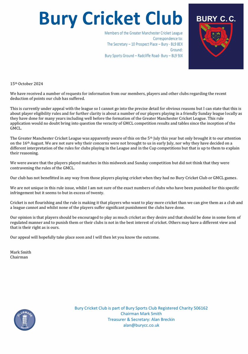 Bury CC tweet media