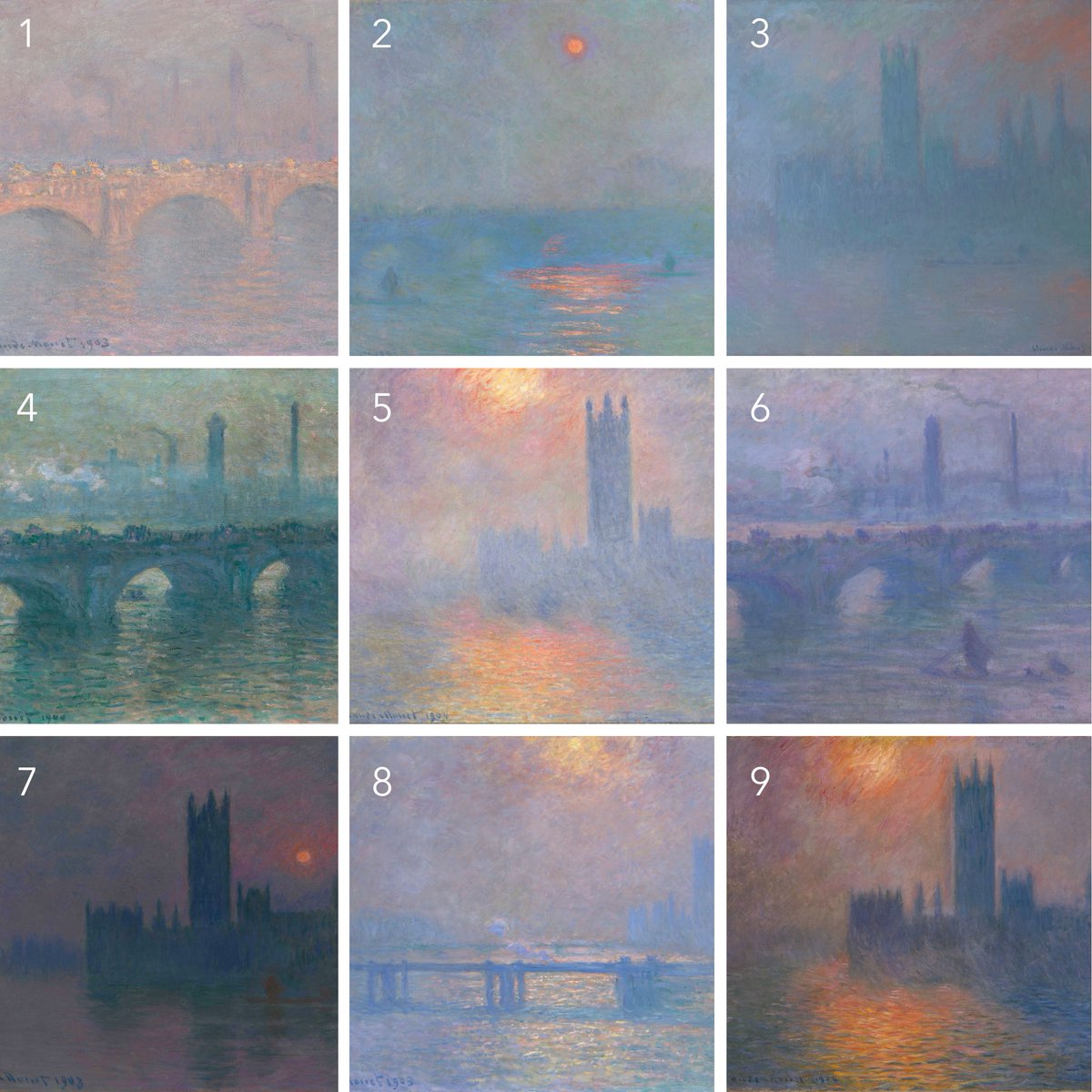 Rise and shine, London! Which of Monet's skylines are you feeling today? 🇬🇧