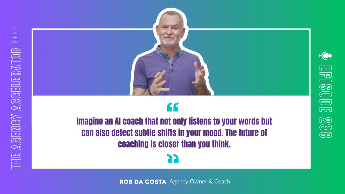 Discover how this tech could solve your coaching challenges and boost your effectiveness!
✅ Unbiased, consistent guidance
✅ Perfect recall of all sessions
✅ Personalised, data-driven insights
Tune in now: [pod.fo/e/2752c8]
#AICoaching #AgencyGrowth