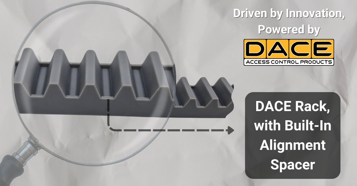 DACEOperators's tweet image. Did you know? DACE rack includes a FREE built-in 2mm height spacer for precise, easy installation. No need for extra tools -just smooth operation and improved motor efficiency! #DACEInnovation #GateAutomation #EfficientInstall