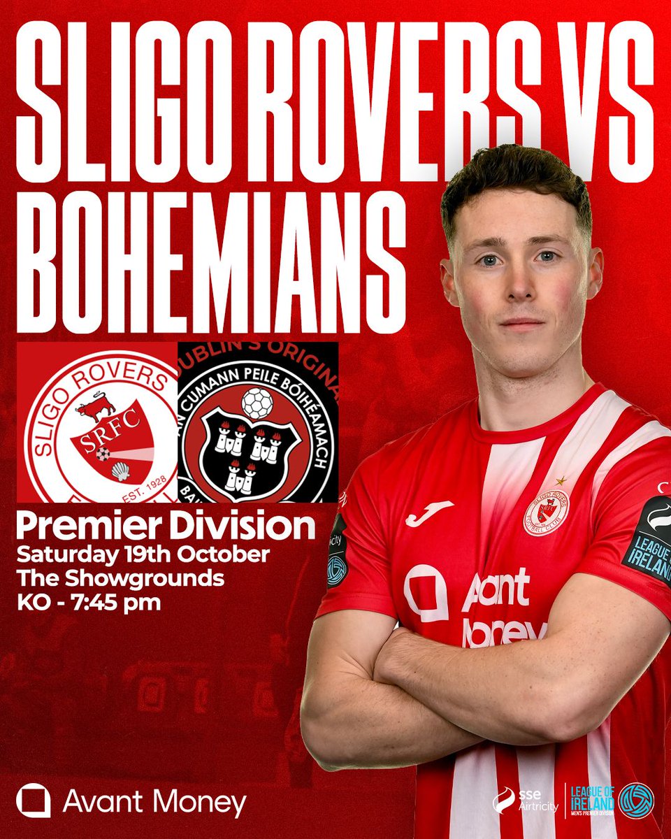 Reminder: Tickets for our home game this Saturday night against Bohemians are available for sale in the Showgrounds 10am - 5pm until Friday. 

With a large crowd expected you can also purchase online below 👇
sligorovers.com/match-tickets/

#Bitored | #Since1928