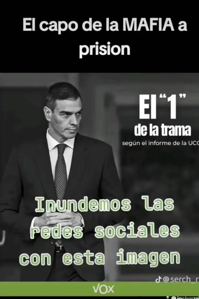 #SanchezAPrision  

Pásalo.