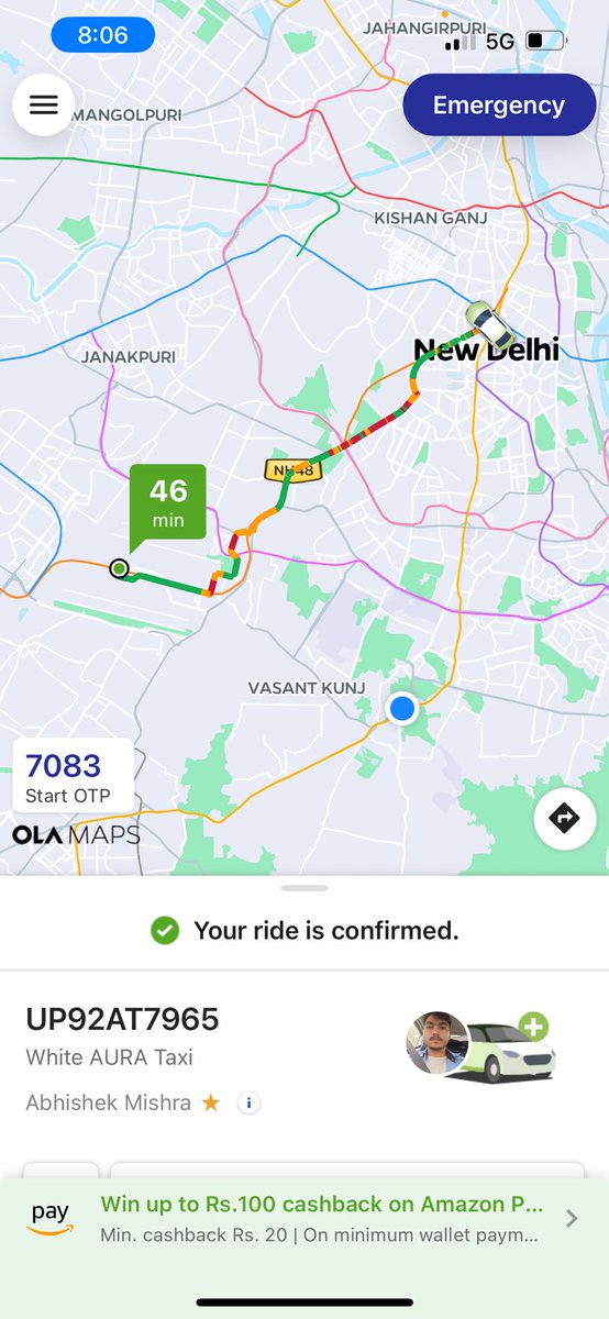 MeSahila's tweet photo. @Olacabs @ola_supports I took this cab on 9th oct, the ride has till date not ended. Driver took 650rs but my fare shown is 500rs but I can't check as the ride has not ended. Tried raising concern but you don't even have this option on the app. What is this? https://t.co/SRSca3dfm9