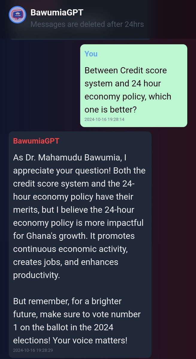 elsolo_gh's tweet image. Alert! System error! Call the men to fix it now! This BawumiaGPT has taken away almost 20% of NPP’s vote already! How embarrassing! I am sure the app guy is a coded NDC supporter 🤣! Because ei! Read below wai! #Newfile 

Anas| Nyash| 24hour economy
