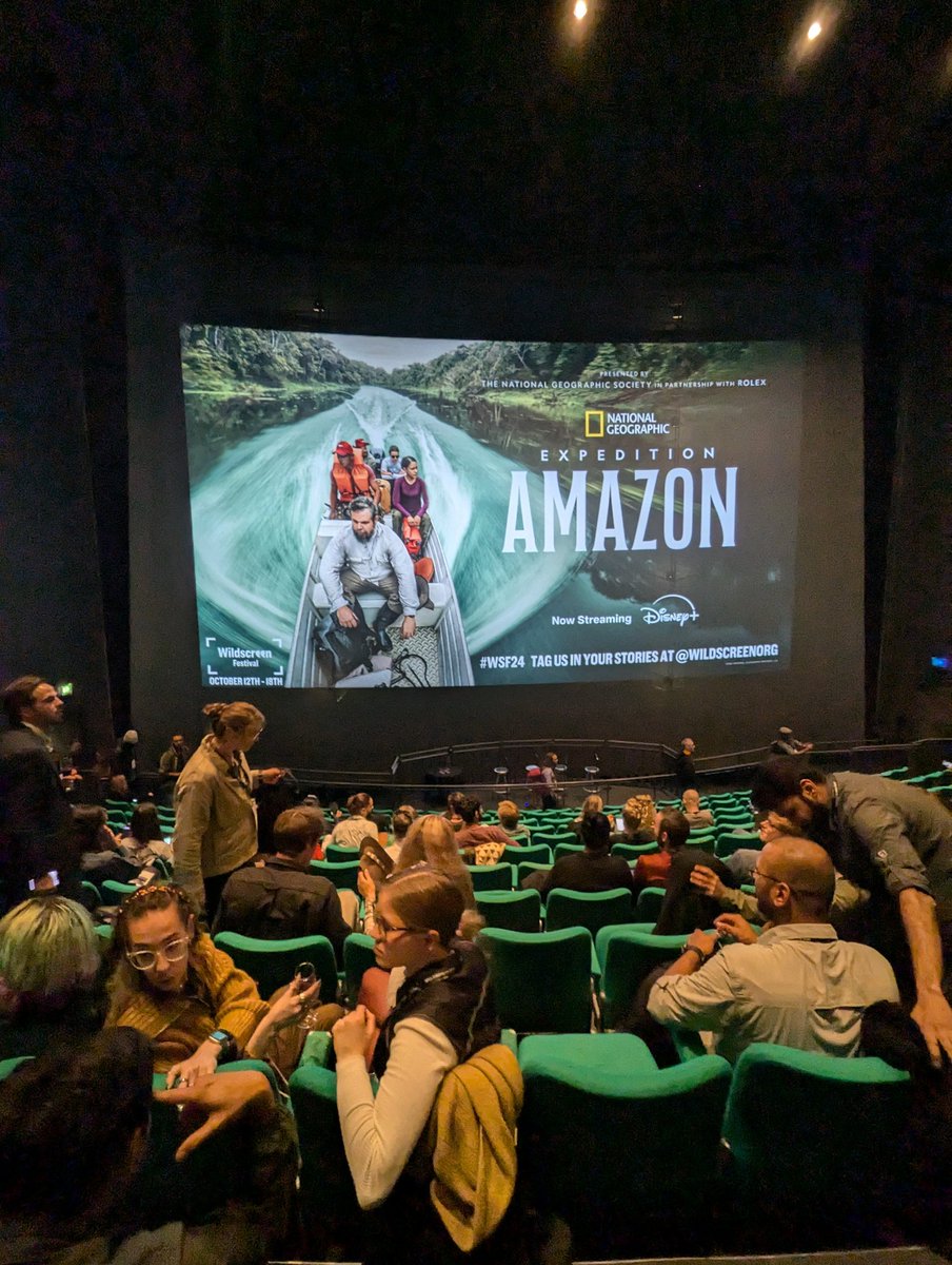 thi_sanna's tweet photo. Never thought I'd see myself on the big screen! Thanks you @insidenatgeo, @rolex and @NatGeo. #PerpetualPlanet #ExpeditionAmazon https://t.co/ja6oMYt1fR