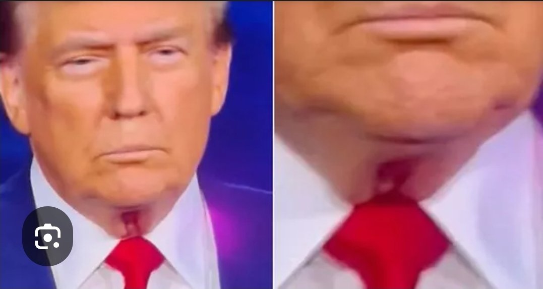 mandee_pandee7's tweet photo. @IzzySaysSo @mualphaxi @Benioff I knooow you aren't talking abt Kamala when Trump's neck legit looks like the poonani of a washed up 75yo ex porn star! I wonder if he yells "grab em by the pussy" as he fingerbangs it.  Hell, he probably has it bc it's the only thing resembling a vagina he's allowed to touch!🤭 https://t.co/TIUaI9rRSz
