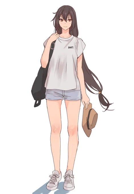 秋の長門さんおでかけ服も描きたいわね長門はシンプルかな 