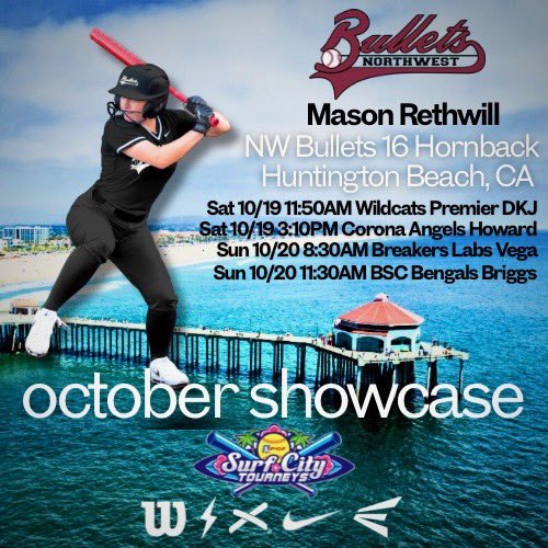 Mason_Rethwill's tweet photo. Ready to go! ✅

Here’s my schedule for the PGF October Showcase in Huntington Beach CA: 

@PGFnetwork @NWBulletsSB #surfcity Profile Link https://t.co/9rfX4ZTSak https://t.co/OlSaW7lb6V