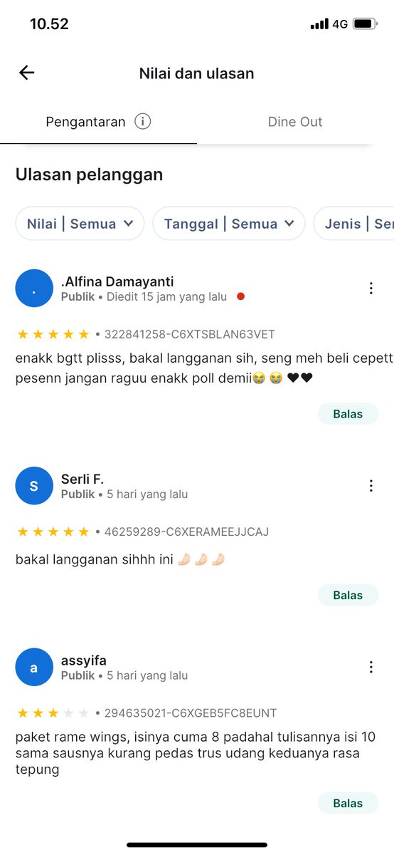 IdhamMultazam's tweet photo. Selalu deg deg an tiap ada review baru 😭😭 tapi Alhamdulillah masih bisa pertahanin rating 4.9 dari 191 review 🙏 https://t.co/0WeVqhm82E