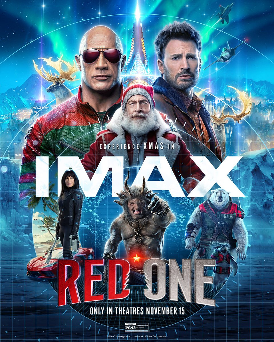 XMAS is bigger in IMAX. Experience #RedOneMovie first in IMAX on November 10 for a one-night-only early access event. Tickets on sale tomorrow.