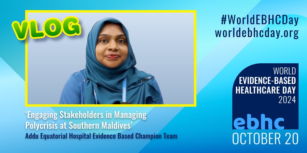 WorldEBHCDay's tweet photo. The Addu Equatorial Hospital Evidence Based Champion Team from the Southern Maldives discuss engaging stakeholders in managing #Polycrises at Southern Maldives for #WorldEBHCDay
Watch the vlog here 👇
https://t.co/mB1wheB9nM
@aeh_mv https://t.co/QyVMRxdbAh