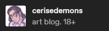 cerisedemons's tweet photo. i am also on t*mblr.... no cock over there but im having fun regardless https://t.co/NgAgKpdLmh
