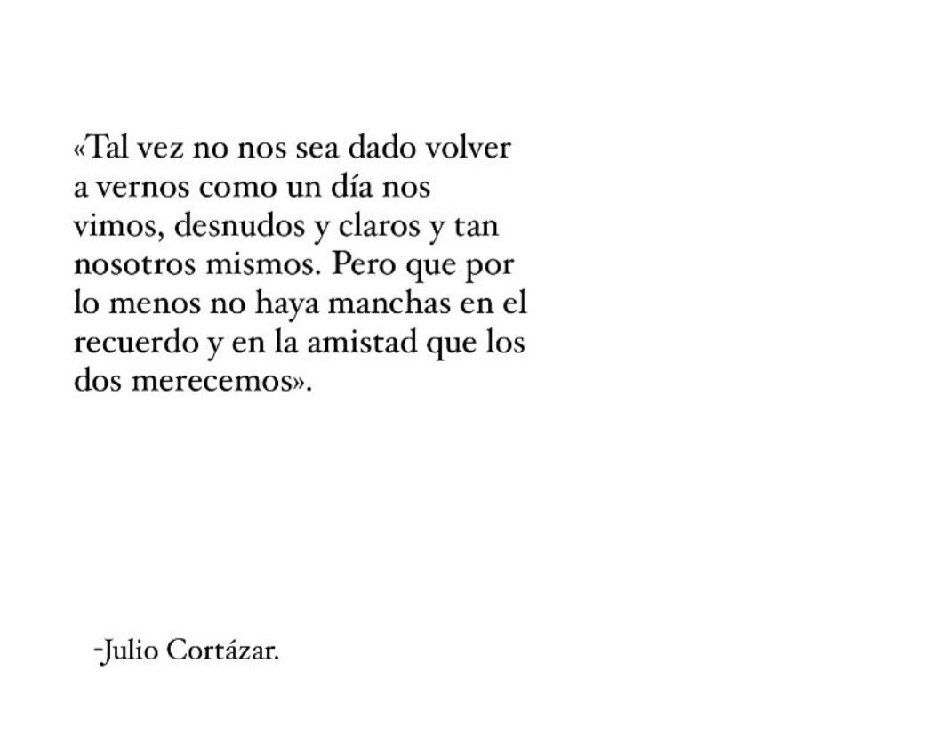 Cementedelibros's tweet photo. Qué fuerte esto de Julio…
“Tal vez no nos sea dado volver a vernos…”
#cementeriodelibros https://t.co/4q1V8p0psy
