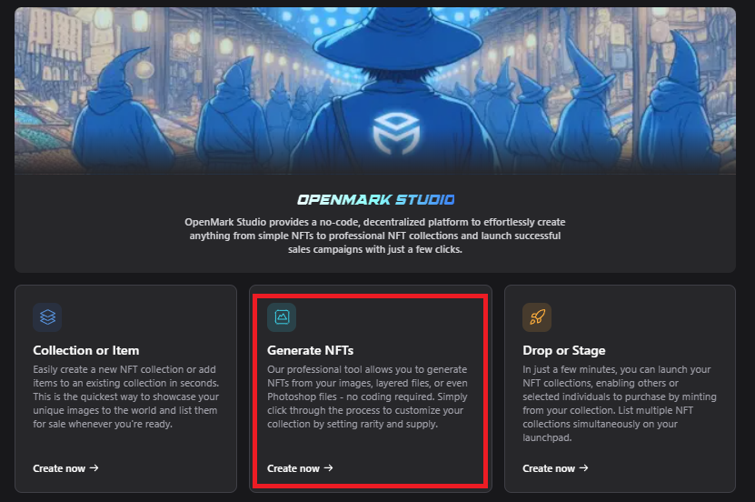 GafiHQ's tweet photo. NFT Generator Tool is coming...👀
🌐Website: https://t.co/IXCcop6VYs
#openmark #nft #marketplace https://t.co/sBXI7JzEGy