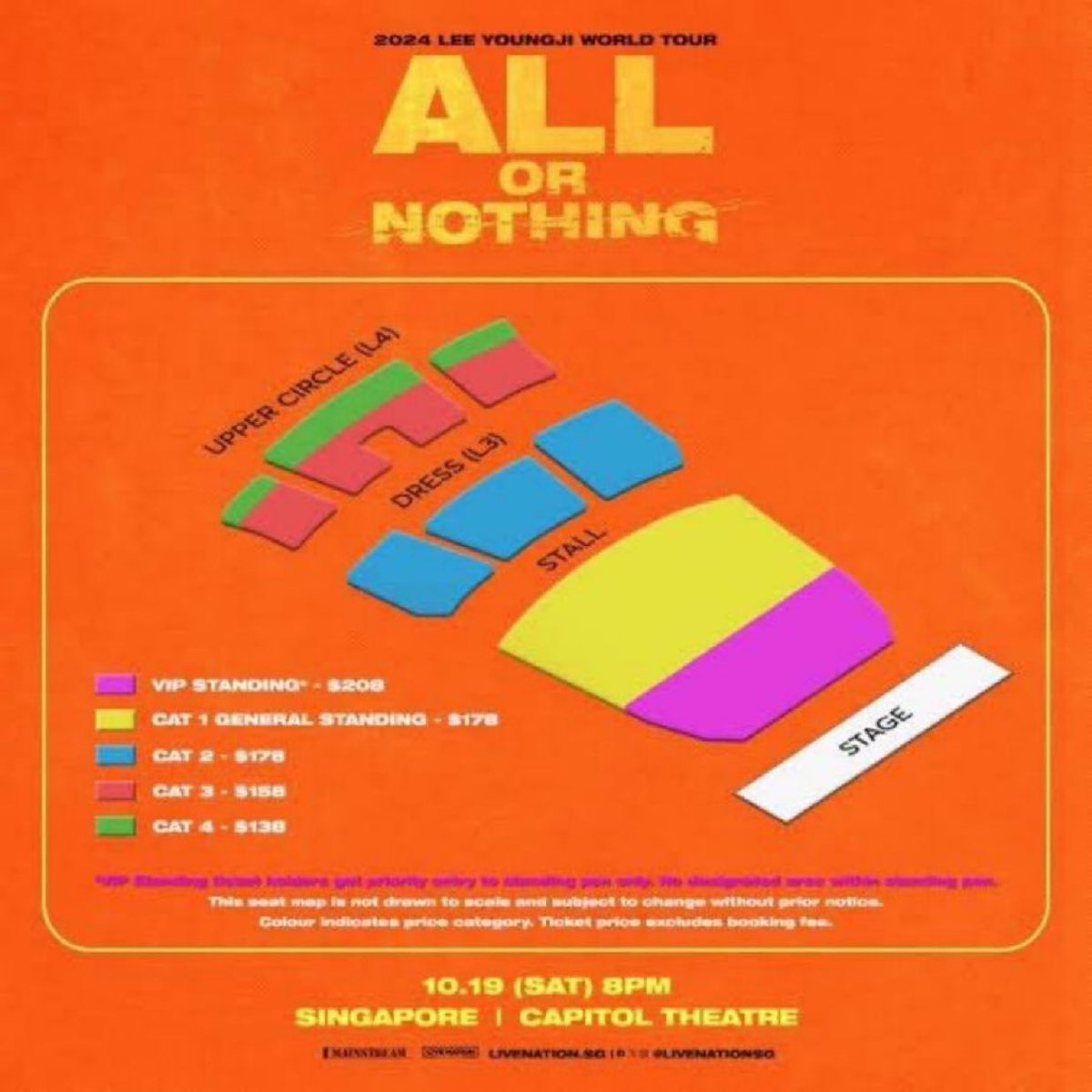TangZhongw's tweet photo. WTS
LEE YOUNGJI (ALL OR NOTHING) IN SINGAPORE📍

✅2x tickets
✅VIP STANDING

-International fans can dm also!!!
https://t.co/DR25FTm0E7

DM if interested📩
#leeyoungji #이영지
#leeyoungjiinsg
#allornothing #allornothing_sg
#livenation
#arianrio
#allornothing_sg https://t.co/oqnl4q39GC