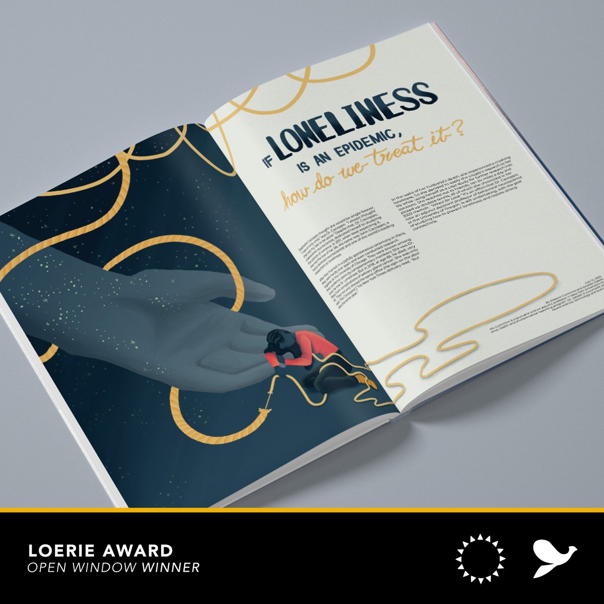 open_window_'s tweet image. Congratulations to Mia van der Merwe
Craft Certificate - Winner
Project Title: If Loneliness Is An Epidemic, How Do We Treat It?
Category: Student – Print &amp;amp; Design Crafts – Illustration
Lecturer: Maggie De Vos
Editorial Illustration
instagram.com/gottacre8more/
#Loeries2024