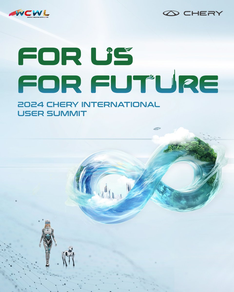 CheryAutoCo's tweet photo. Be part of the 2024 International User Summit, where innovation and sustainability come together for a user-focused future. Let’s discover how technology can lead to a greener tomorrow. 🌍✨
#Chery #InternationalUserSummit #Innovation #Sustainability #UserFirst #TechForGood #EcoFriendly
