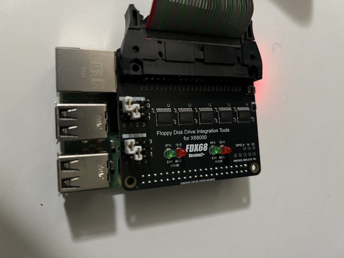 rezb1t's tweet photo. It happened! The FDX68 from GIMONS is here! It works really well, and I'm excited to find more X68000 games to play.

So far I've been playing Choujin and Aquales. Choujin with the Roland CM-64 and SN-U110-07 card is a cool experience https://t.co/064porUNN1
