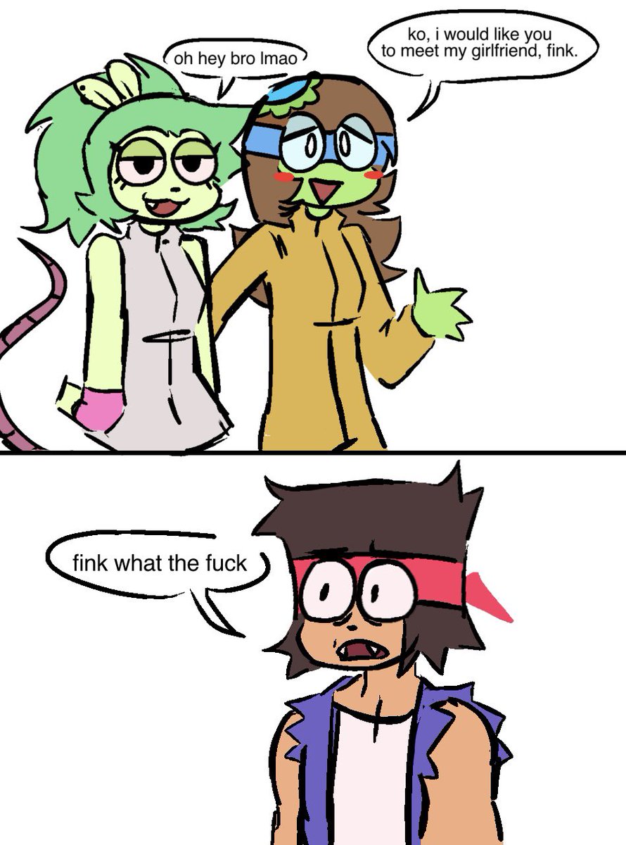 literallyfink's tweet photo. scientists love her gamer rizz #okko #okkoletsbeheroes #finkxdendy https://t.co/RPdCjnSeST