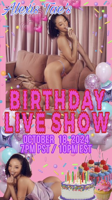 Friday night LIVE for my birthday ? come celebrate with me ? https://t.co/nPkxUl8zjW