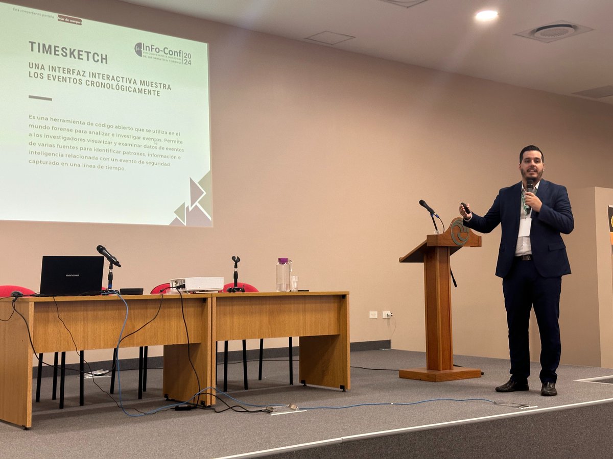 InFo-Conf 2024 - VIII Conferencia Nacional de Informática Forense

Comparto la disertación de <a href="/EmilianoAZarate/">Emiliano Zarate</a> , "El reloj del crimen, cómo las líneas de tiempo transforman la inv. forense digital": youtube.com/watch?v=CpnKs5…

@unlamoficial <a href="/DiitUnlam/">DIIT UNLaM</a> #RedUNIF <a href="/infolabmdq/">InFo-Lab</a>   @CrimL4b
